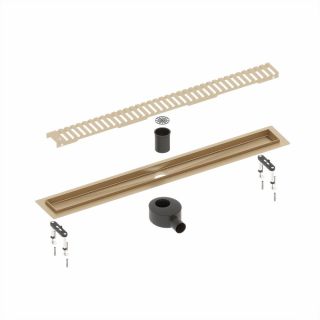 Душевой лоток Timo Drain System DS230107/17 70см с вставкой lines золото матовое